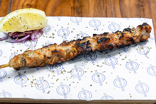 Chargrilled skewer